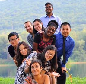 Professor and Students